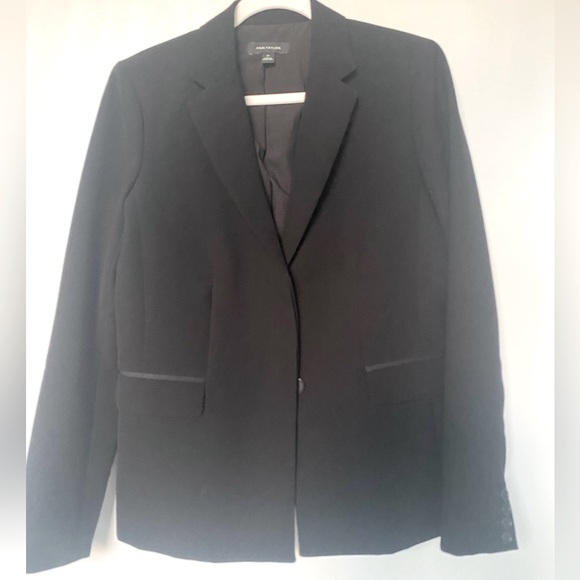 Ann Taylor black Blazer 8 Tall - Picture 1 of 4